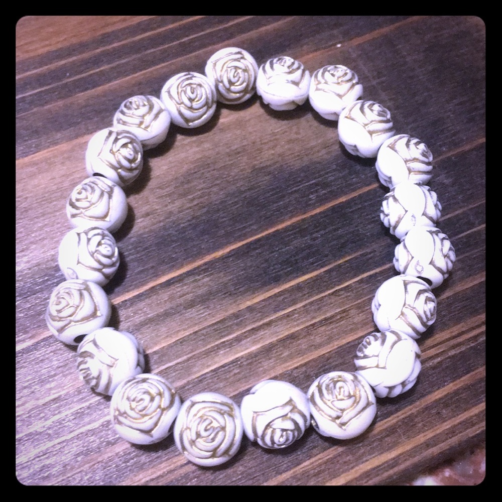 White Rose Bracelet